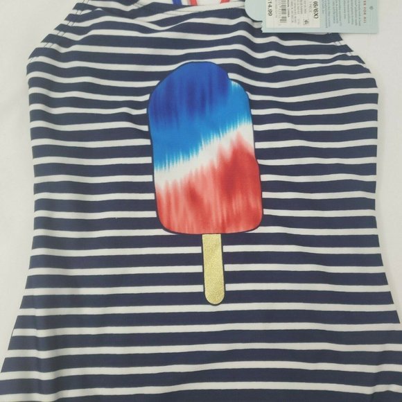 Girls' One Piece Swimsuit - Cat & Jack™ Red White - Picture 10 of 12